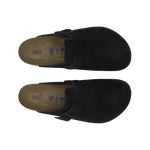 버켄스탁 보스턴 소프트 풋베드 스웨이드 레더 블랙 - 레귤러 0660471